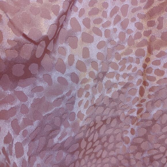 Entro Size Large Blouse Animal Print Pink Tank Blouse Polyester Shiny Metallic - Picture 6 of 10